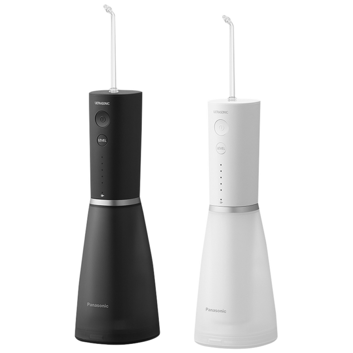 파나소닉 초음파 플래그십 구강세정기 휴대용 무선 치아 물치실 칫솔 교정 보철 치간 세척기 EWDJ86, 화이트