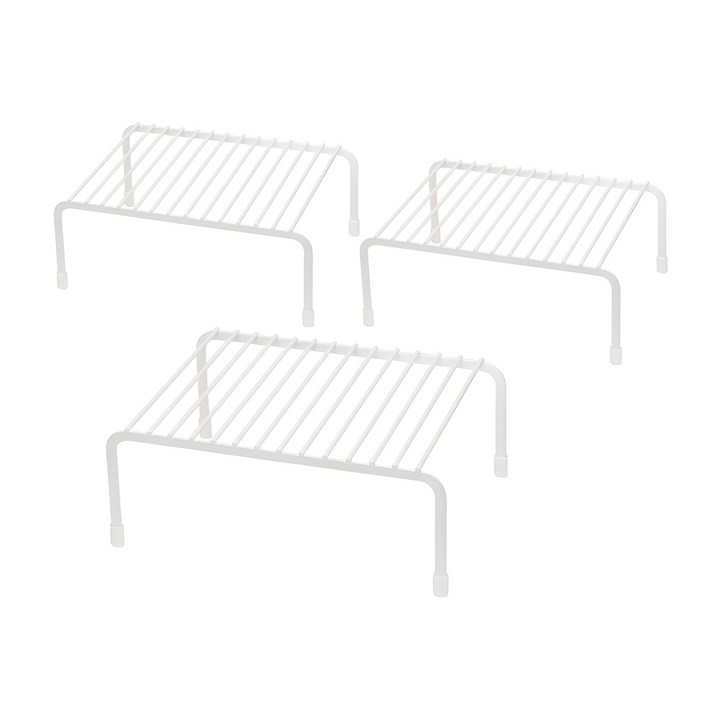 코멧 키친 2단 접시 정리대, 화이트, 3개입