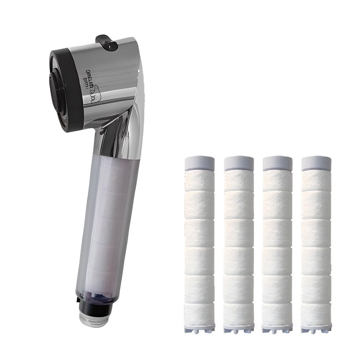 대림바스 디클린 수압상승 향균필터 주방용 헤드  리필 필터 4p, 1개, 단일 색상