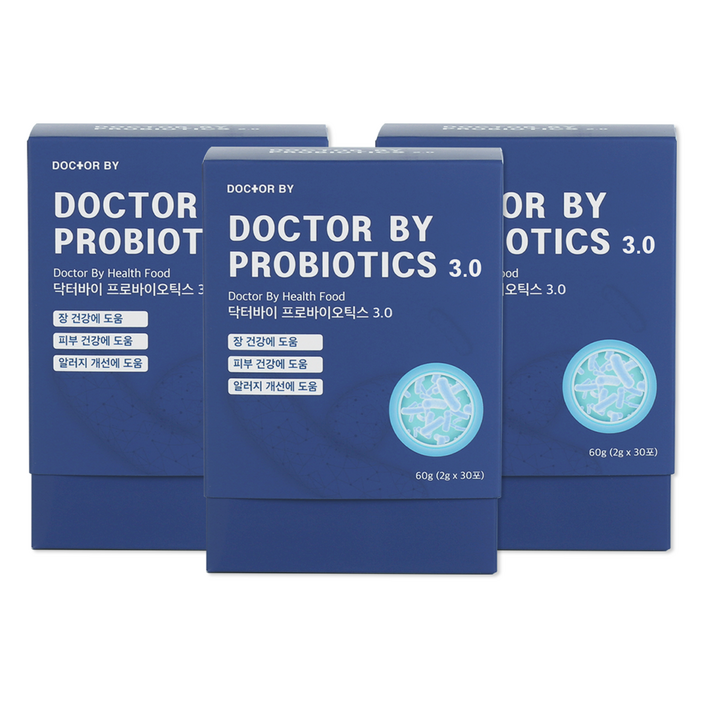 닥터바이 프로바이오틱스 강아지 영양제, 30회분, 장건강유산균, 3개
