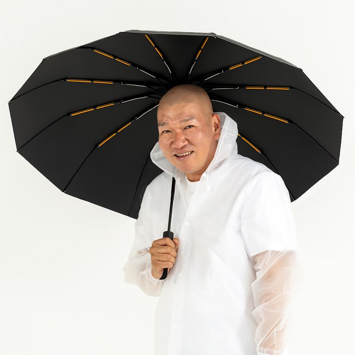 무식이네 튼튼한 UV 99.9 자외선차단 24K 원터치 3단 자동 양우산