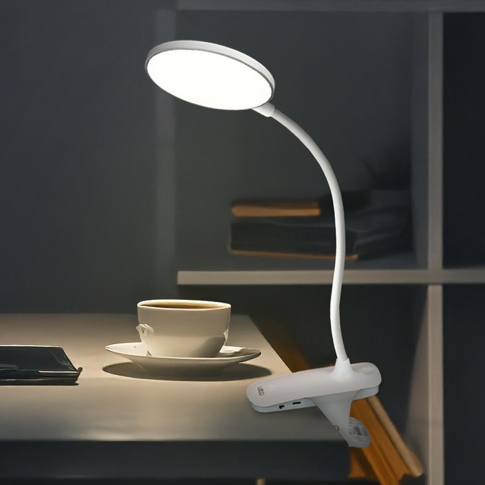레토 무선 집게 LED 책상 스탠드 LLS-C10