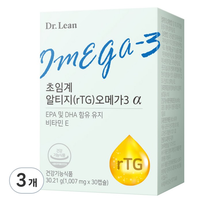 닥터린 초임계 알티지 오메가3 알파 30.21g, 30정, 3개