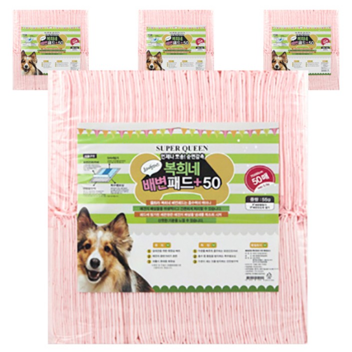 복희네 강아지 배변패드 55g, 50개입, 4개