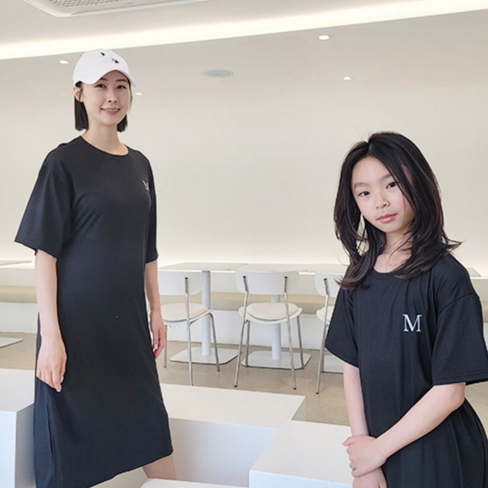 나노핏 패밀리 몰디브 뒷트임 원피스 2종 세트