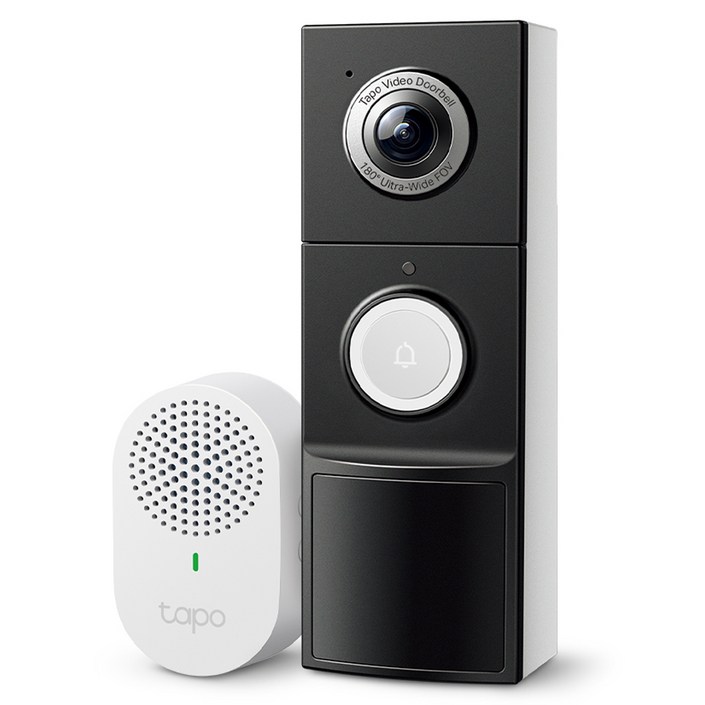 타포 500만화소 비디오 도어벨  차임벨 세트 Tapo D235, TAPO D235도어벨TAPO D100C차임벨