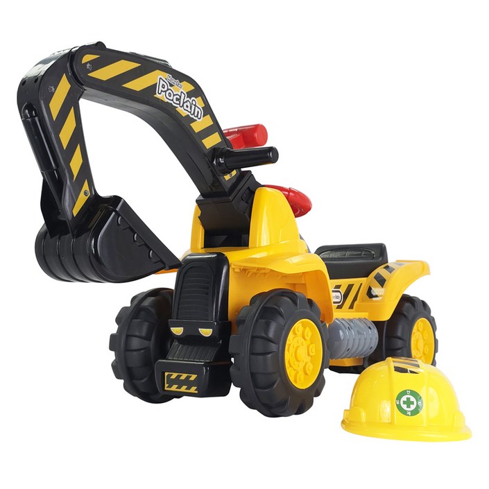 펀엔베이비 몬스터 포크레인 붕붕카, 노랑  블랙, 1개