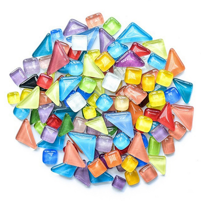 코히모 모자이크 타일조각 공예 DIY 키트 만들기 재료 세트 5W0101, 혼합색상, 1세트