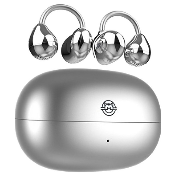 뮤젠 트리클 클립 온 초경량 오픈형 블루투스 무선 이어폰 글로시, Muzen MWW3I, 라디언트 실버