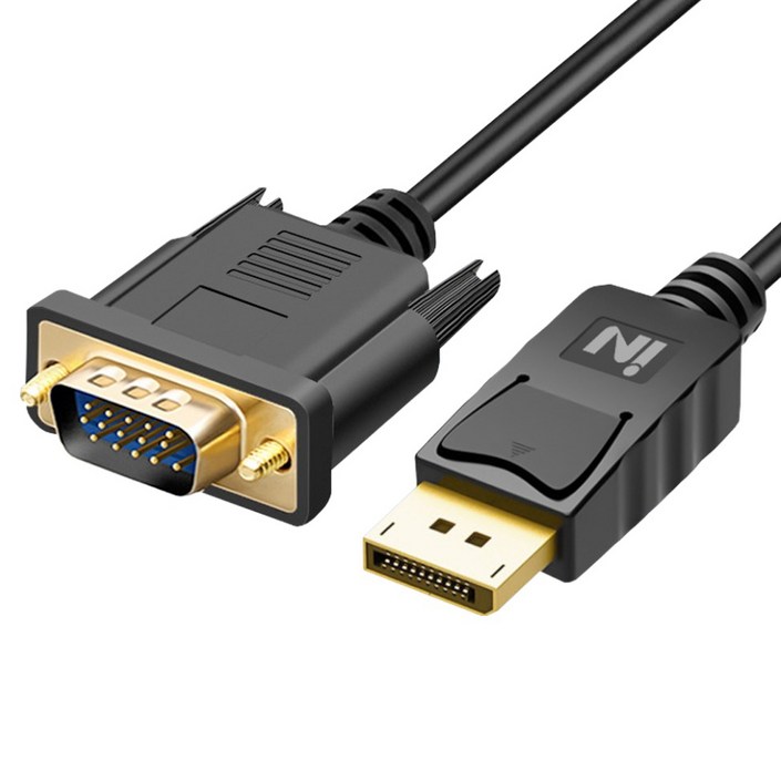 인네트워크 FHD지원 디스플레이포트 DP to VGA RGB 영상변환 컨버터 케이블 INDPV03, 1개, 3m
