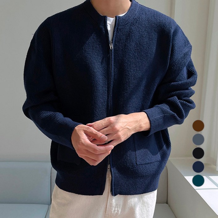 조군샵 남성용 YKK 투웨이 집업 니트 가디건 JG1991 조군샵 남성용 YKK 투웨이 집업 니트 가디건 JG1991