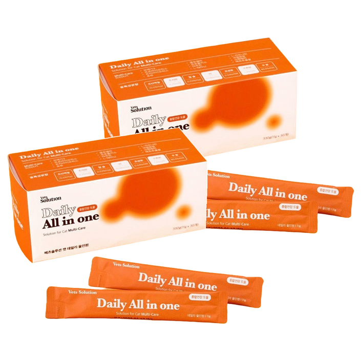 펫프렌즈 고양이 데일리 올인원 영양제, 30회분, 종합영양제, 2개