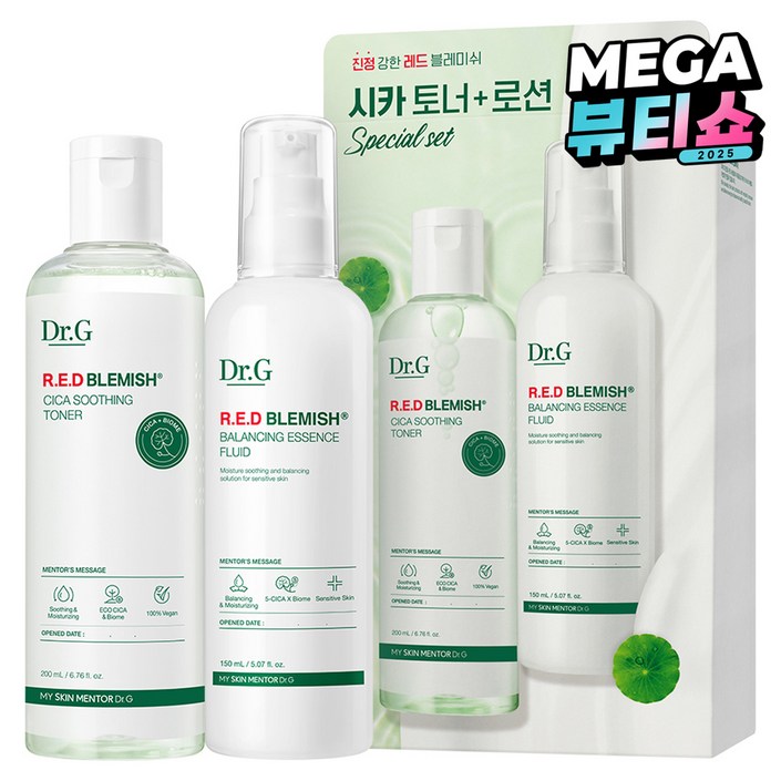 닥터지 레드 블레미쉬 시카 토너 200ml + 로션 150ml 세트
