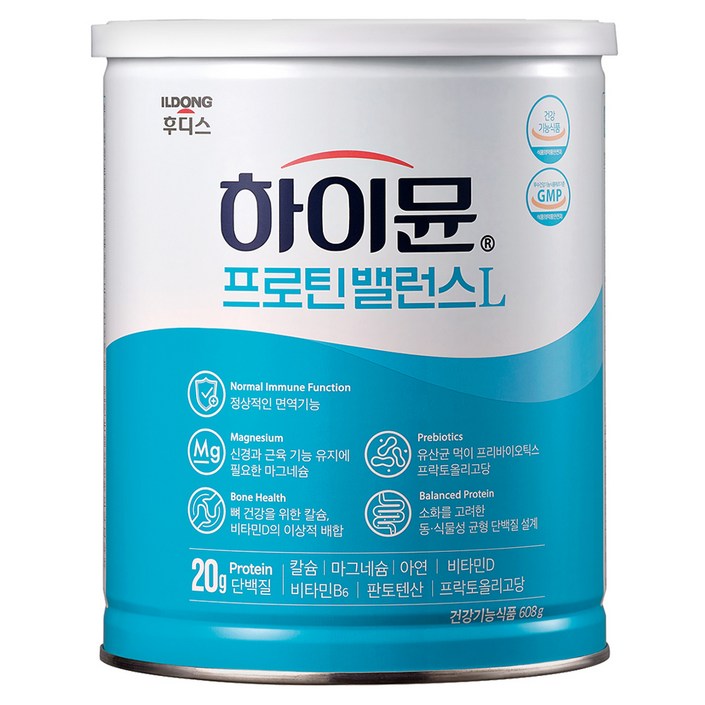 하이뮨 프로틴 밸런스 L 캔, 608g, 1개 하이뮨 프로틴 밸런스 L 캔, 608g, 1개