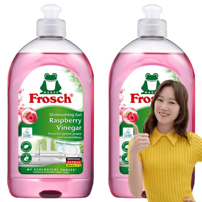 프로쉬 독일 주방세제 라즈베리, 500ml, 2개