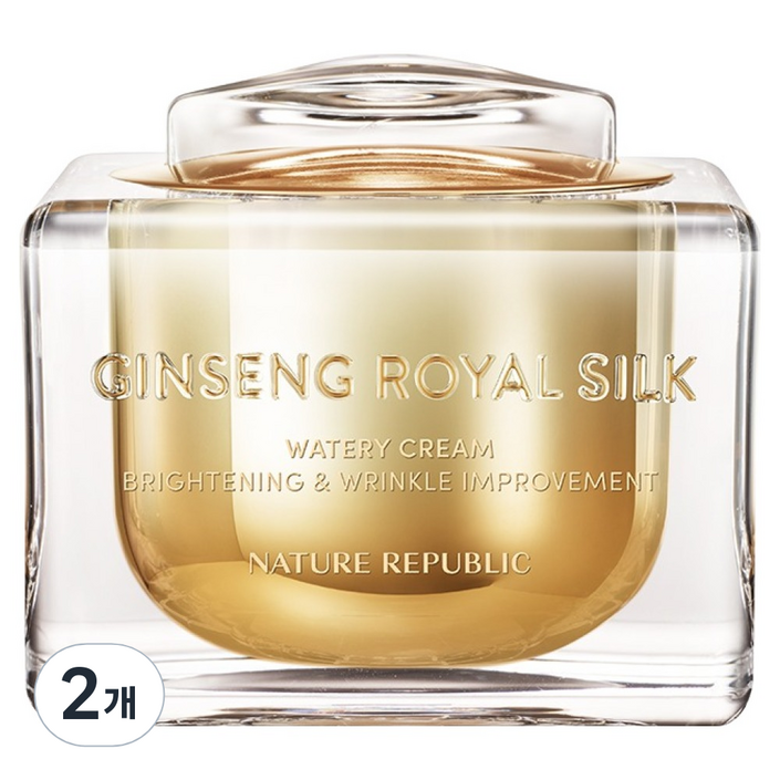 네이처리퍼블릭 진생 로얄 실크 워터리 크림, 60g, 2개
