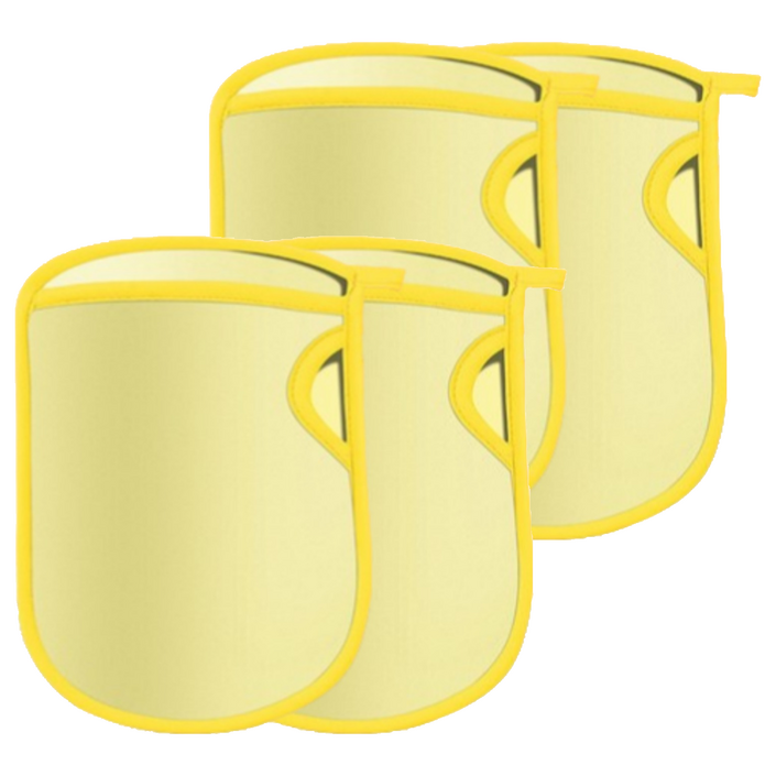 LIVING STUDIO 저자극 매직 때장갑, 옐로우, 4개