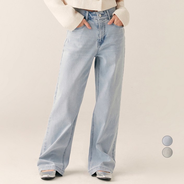 로엠 여성용 Fit me 스트레이트 데님 팬츠