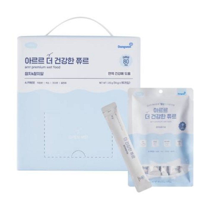 아르르 반려동물 더 건강한 쮸르 간식 80p, 참치참치알, 1.12kg, 1개 아르르 반려동물 더 건강한 쮸르 간식 80p, 참치참치알, 1.12kg, 1개
