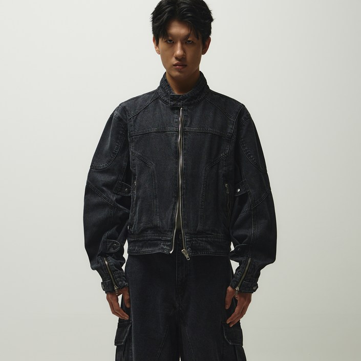 디안티플랫폼 남녀공용 오버핏 크롭 라이더 데님 자켓 J007 디안티플랫폼 남녀공용 오버핏 크롭 라이더 데님 자켓 J007