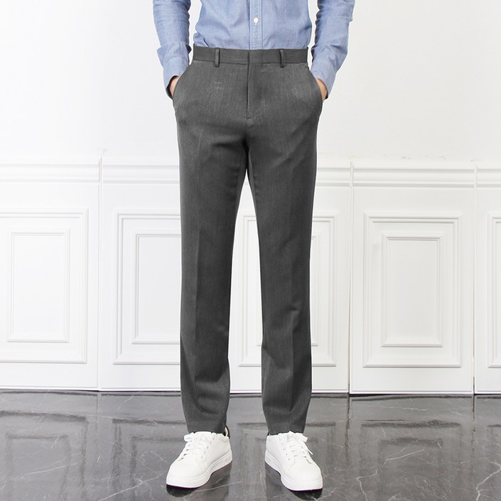 더마인드 남성용 베이직10부 밴딩 슬랙스 LI