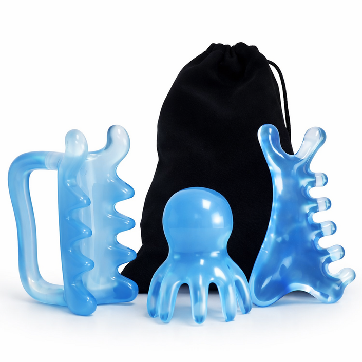 이고다 오닉스 두피 얼굴 바디 괄사 마사지기 3종 세트