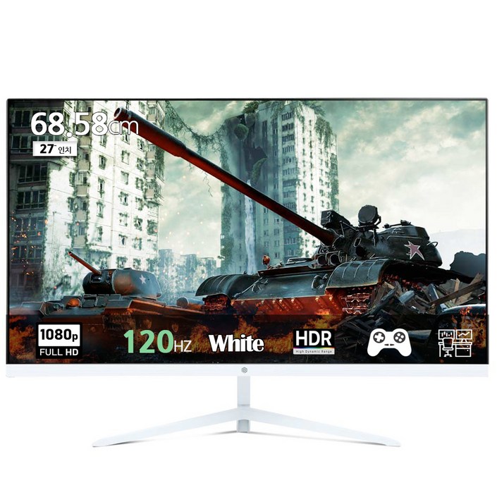 픽셀아트 FHD IPS 120Hz 모니터 화이트, 68.58cm, PA2740W무결점