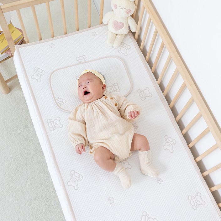 이몽 유아용 듀라론 냉감 방수 쿨매트, 곰, 1개