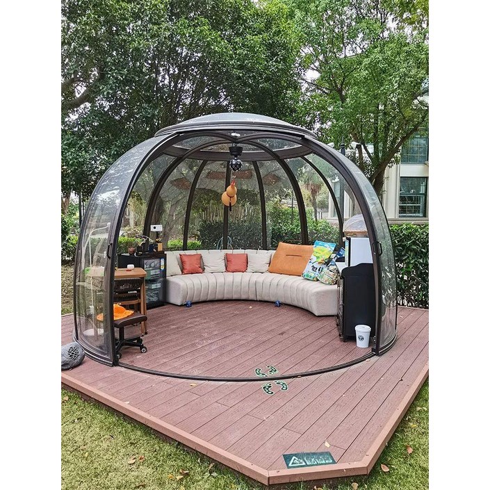 돔하우스 조립식 투명 농막 쉼터 직경 야외 쉼터