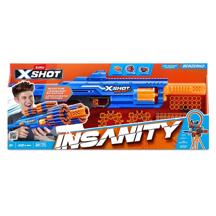 엑스샷 인새니티 베르제르코 유아동장난감총