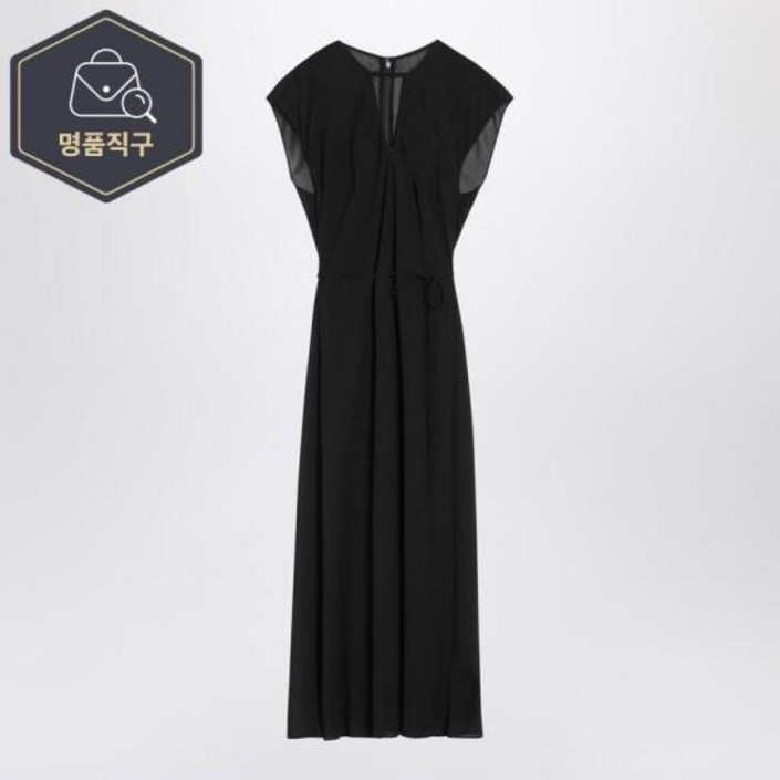 매장정품 25 SS 캘빈클라인 블랙 미디 드레스 WITH 벨트 008366PL B0051773126 1342311