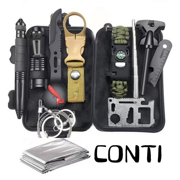 콘티 재난대비 생존키트 생존가방 야영 캠핑 비상용품 서바이벌