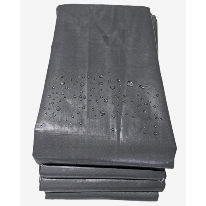 그라운드시트 양면 코팅 방수 천막 UV차단 대형 캠핑용 진회색