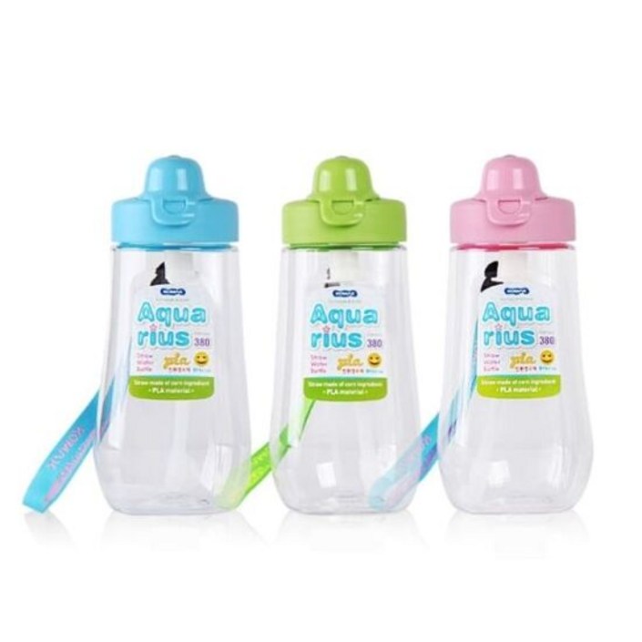 유아 빨대 380ml 소풍 어린이집 유치원 물병 물통