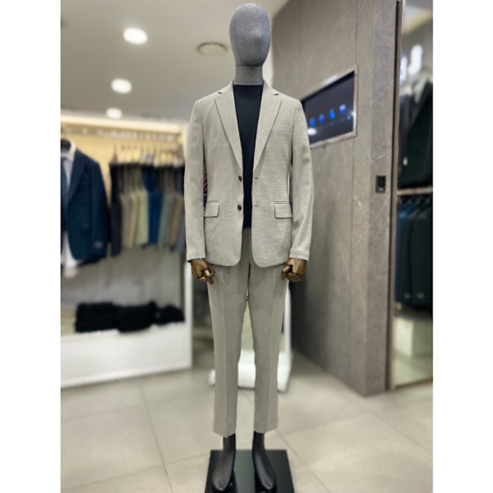 리버클래시 23SS 카키 보카시 스판 기본핏 캐주얼 셋업 수트 LJS26195,LJS27195