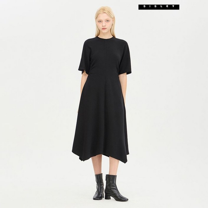 시슬리 핸디 져지 셔링 원피스 SAOP31461