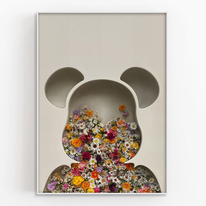 인메이블 베어브릭 인테리어 액자 8종 아이방 서재 소품 굿즈 액자