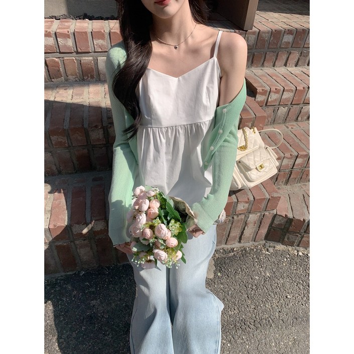 여행룩#L사이즈추가 여성 캐주얼 나시 블라우스