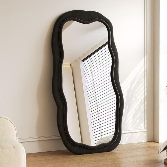 비정형 웨이브 전신거울 예쁜 스탠드 벽걸이 거울