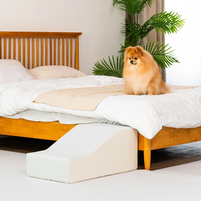 이리로 강아지 계단 실리콘 논슬립 2단 슈퍼스텝, 윗면미스트그레이, 1개