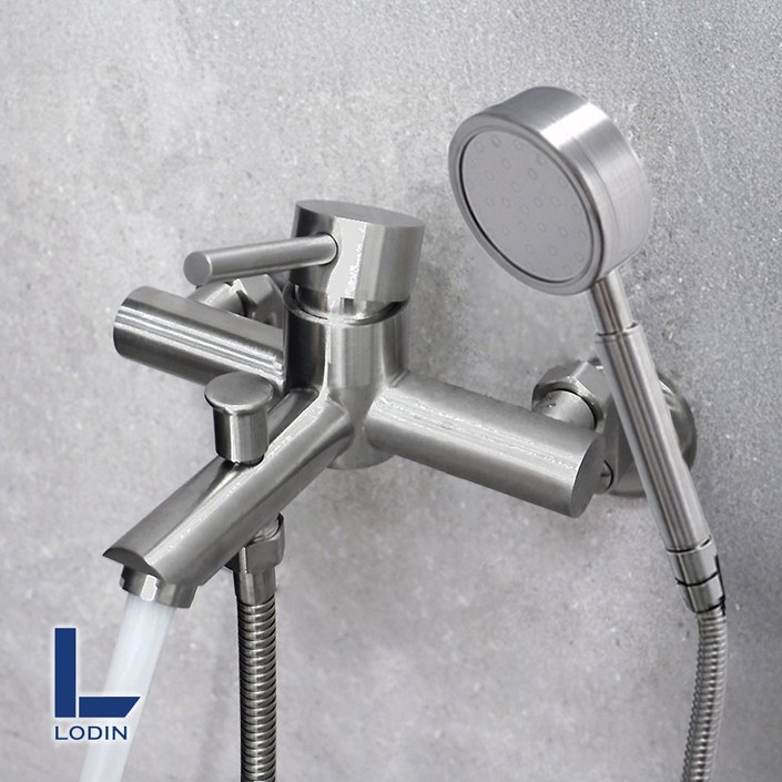 로딘 무광 욕실 스텐304 욕조 샤워기수전 IN131, 1개