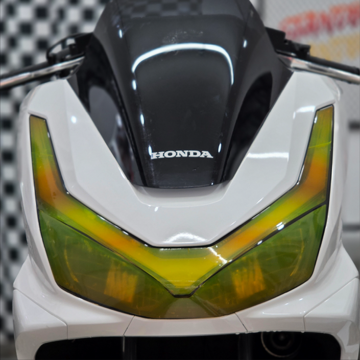 혼다 PCX125 2025 그라데이션 라이트필름, 혼합색상골드, 1세트