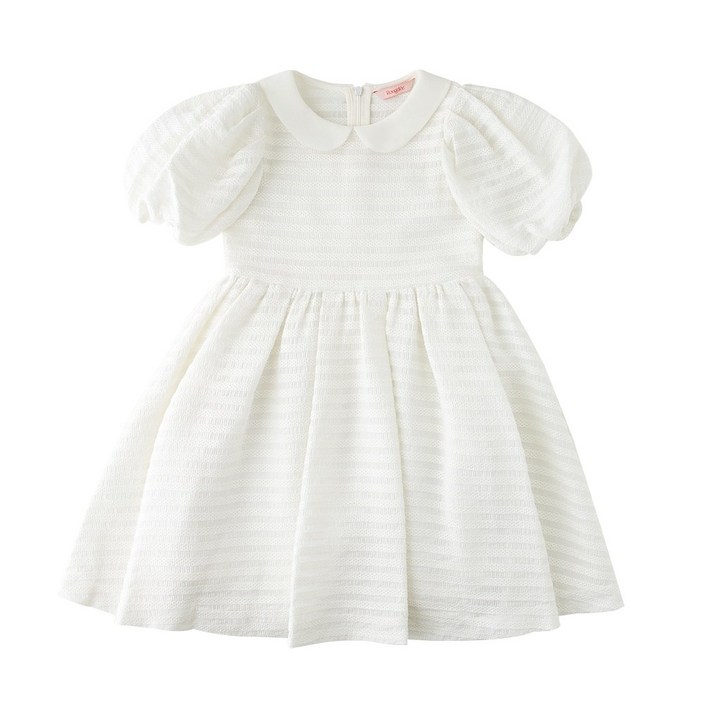 루즈페 아동용 여아 퍼프소매 드레스 원피스