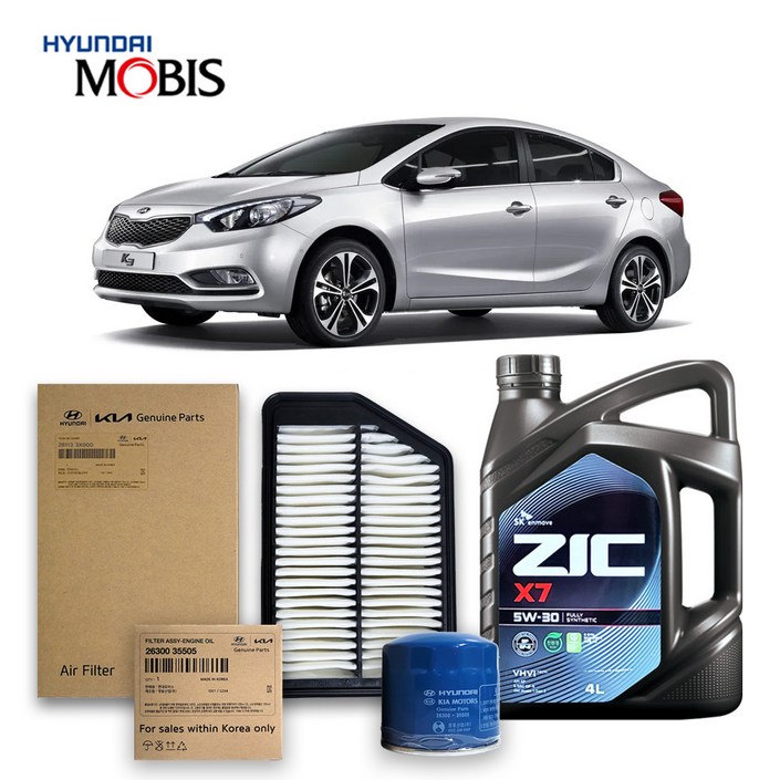 1세대 K3 YD 1216년식 1.6 가솔린 순정필터지크오일 5W30 3종, 1개