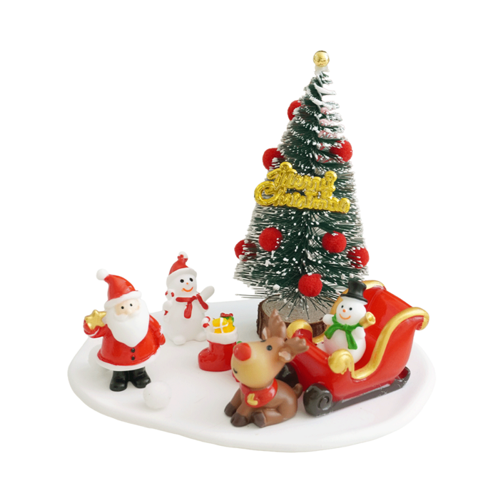 데미무드 크리스마스 눈내린 산타마을 미니어처 20개 세트 소품 오브제