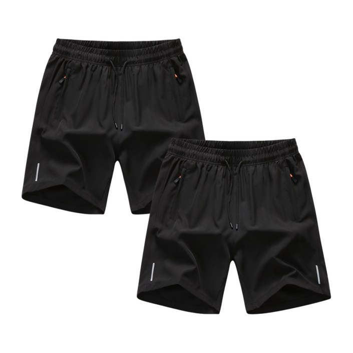 1+1 남자  5부 냉장고 반바지 헬스 운동복 와이드반바지