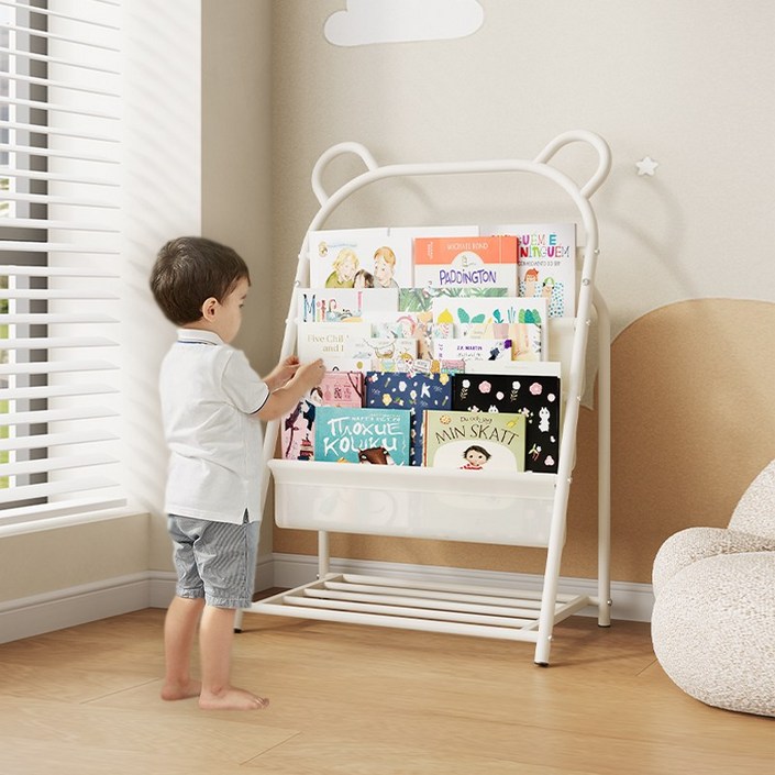 곰 모양  책꽂이  어린이집책진열대 아이방 동화책책장