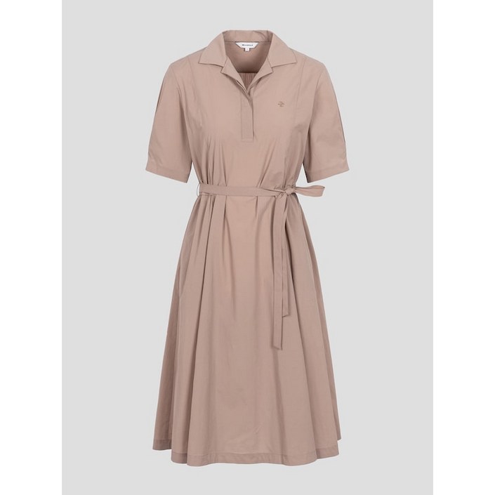 정품 빈폴 레이디스 원피스 나일론 혼방 반소매 하객룩