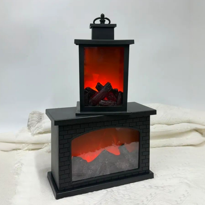 벽난로 LED 무드등 집에서 불멍 차박 캠핑 모닥불 장작 미니 인테리어