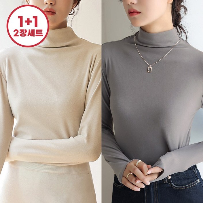 11 바바 피치기모 하프넥 티셔츠 반목 긴팔 티셔츠